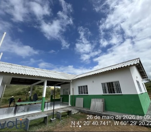 Área coberta da edificação entregue
